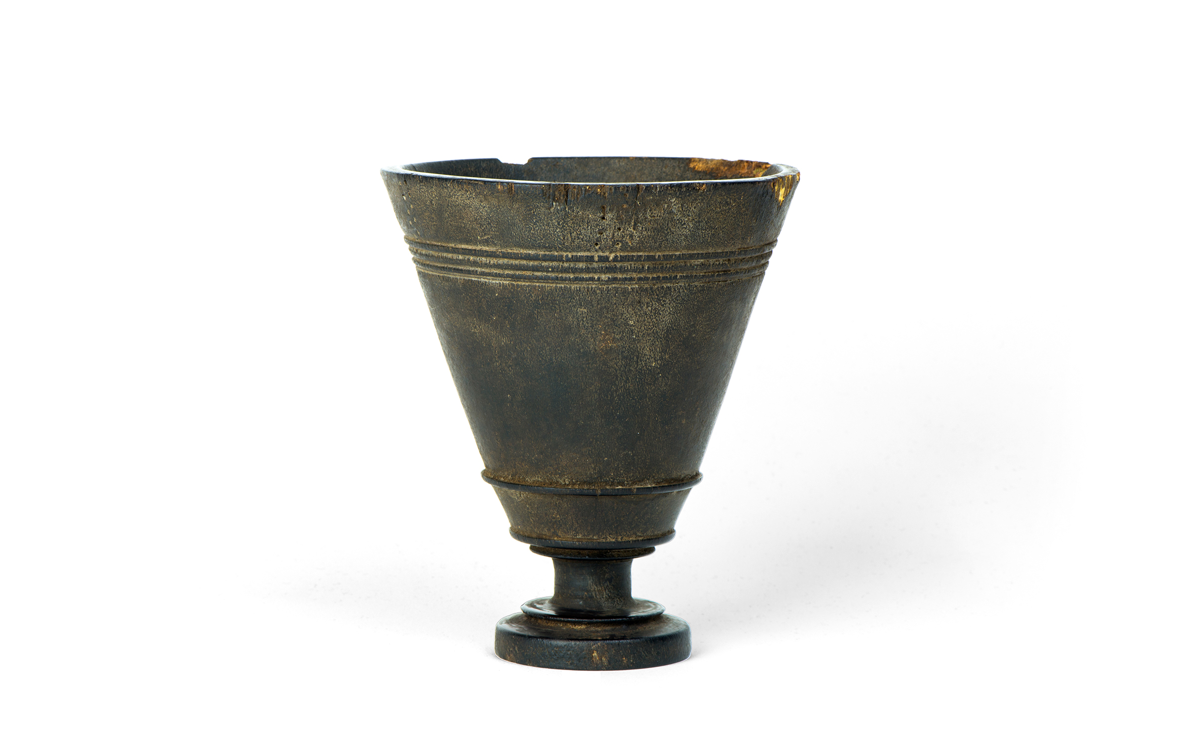 An ethiopian cup in rhino horn