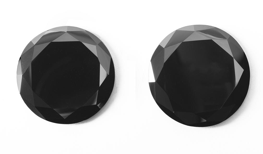 New Large Black Synthetic Moissanite as a Black Diamond Imitation